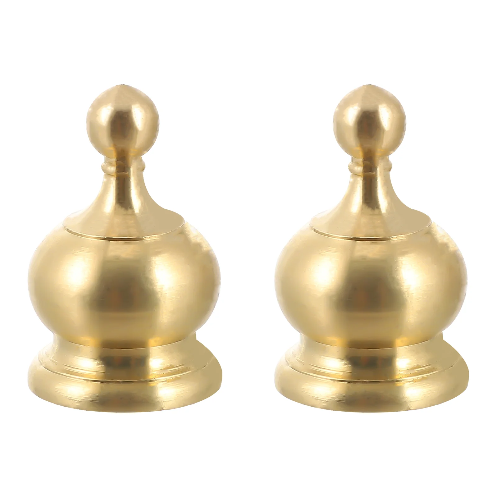 

2pcs Replacement Lamp Finial Lighting Knob Decor Crown Shape Chic Light Knob