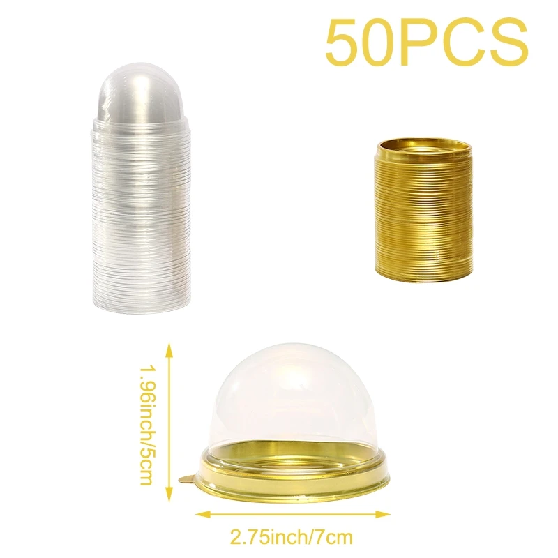 

50 шт. Прозрачные мини коробки для торта