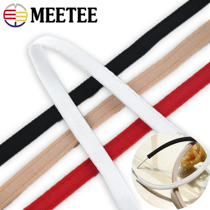 10/20M 3/8" 10mm Nylon Underwire Channeling Bra Ribbon Webbing for Bra Wire Tubular Protective Sleeve Lace Trim Sewing Accessory
