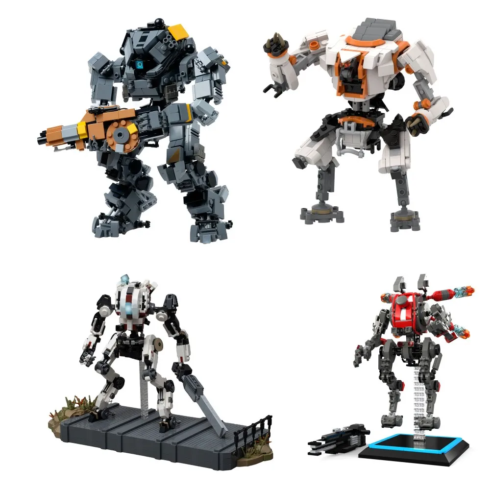 BuildMOC Titanfallss 2-классные строительные блоки Viper Mecha Ion BT-7274 Vanguard-Class Titan Tone-Class Игровой