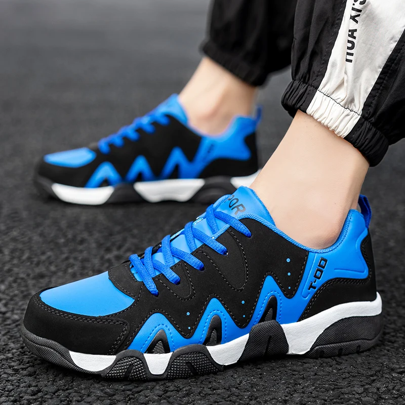 Men's Running Shoes Comfortable Sport Shoes Basketball Shoes Casual Sneakers Walking Shoes Trend Lace Up Tennis Sneakers for Men