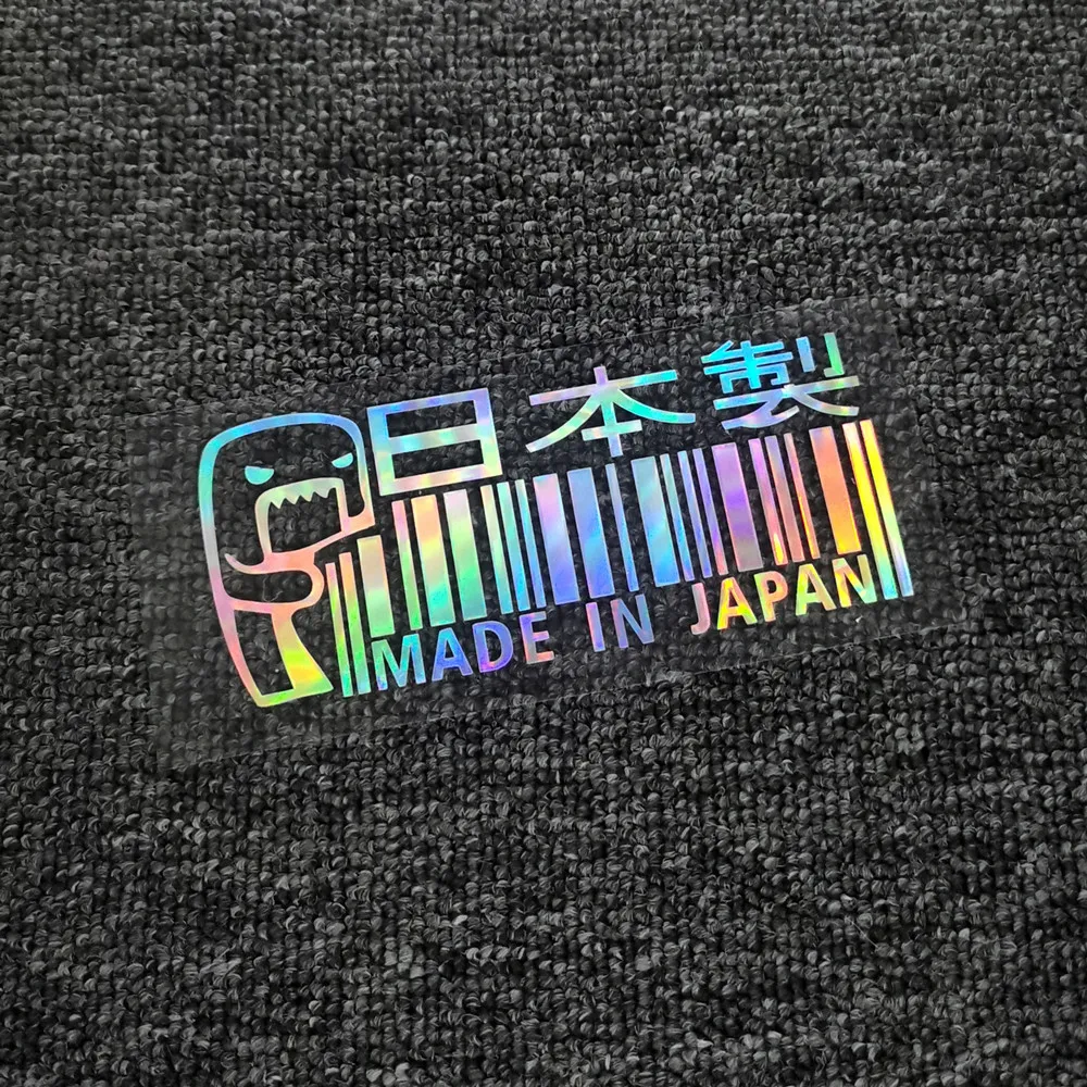 Автомобильные наклейки Сделано в Японии, Domo Kun JDM Светоотражающие украшение для багажника, лобового стекла, бампера, мотоциклетного шлема, ноутбука H20