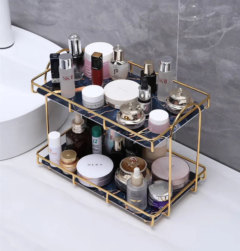 Железная стойка для хранения в скандинавском стиле органайзер косметики полка