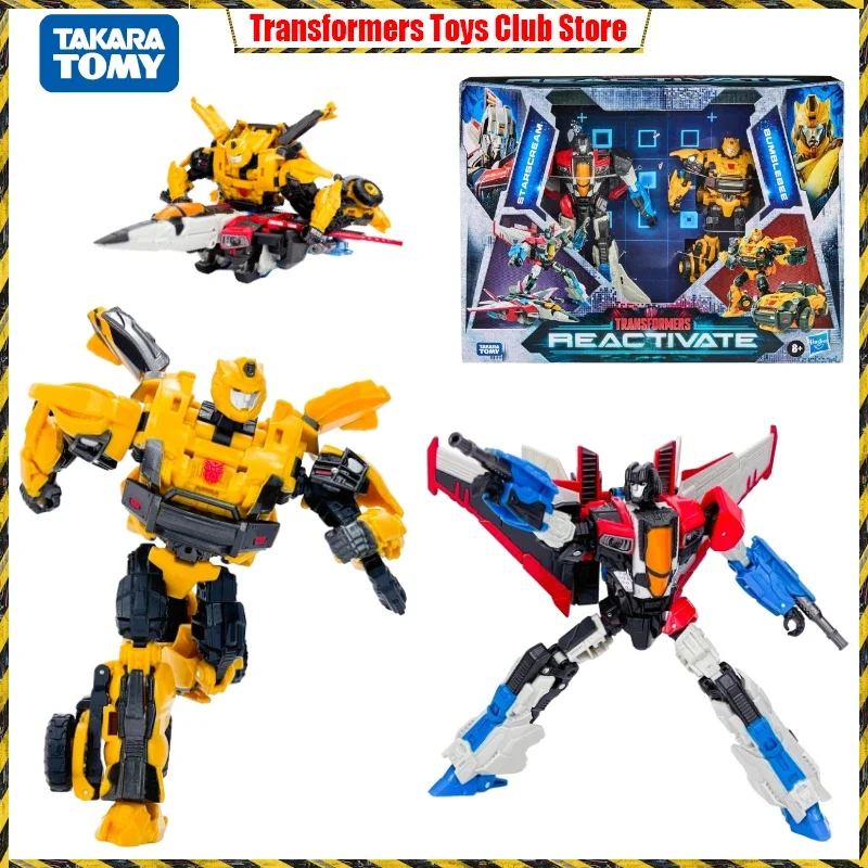 В наличии Трансформеры Reactivate Regular Edition Bumblebee &amp Starscream Фигурки Модель Коллекция