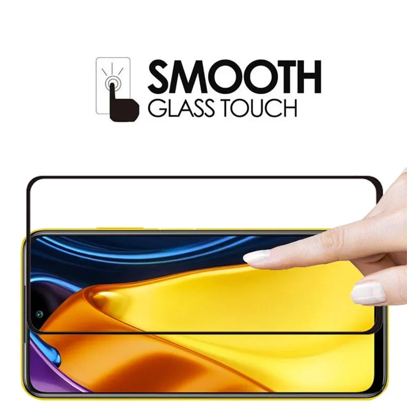 Защитный чехол из закаленного стекла 9d для xiaomi poco m3 pro на pocom3pro m 3 м m3pro 4g 5g защитная