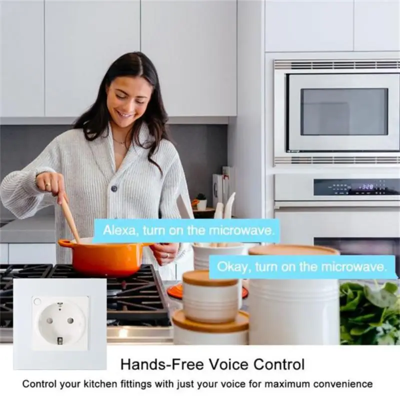 

Preflashed TASMOTA Smart Wall Socket Works With Home Assitant Electric Consumption Monitoring 16A