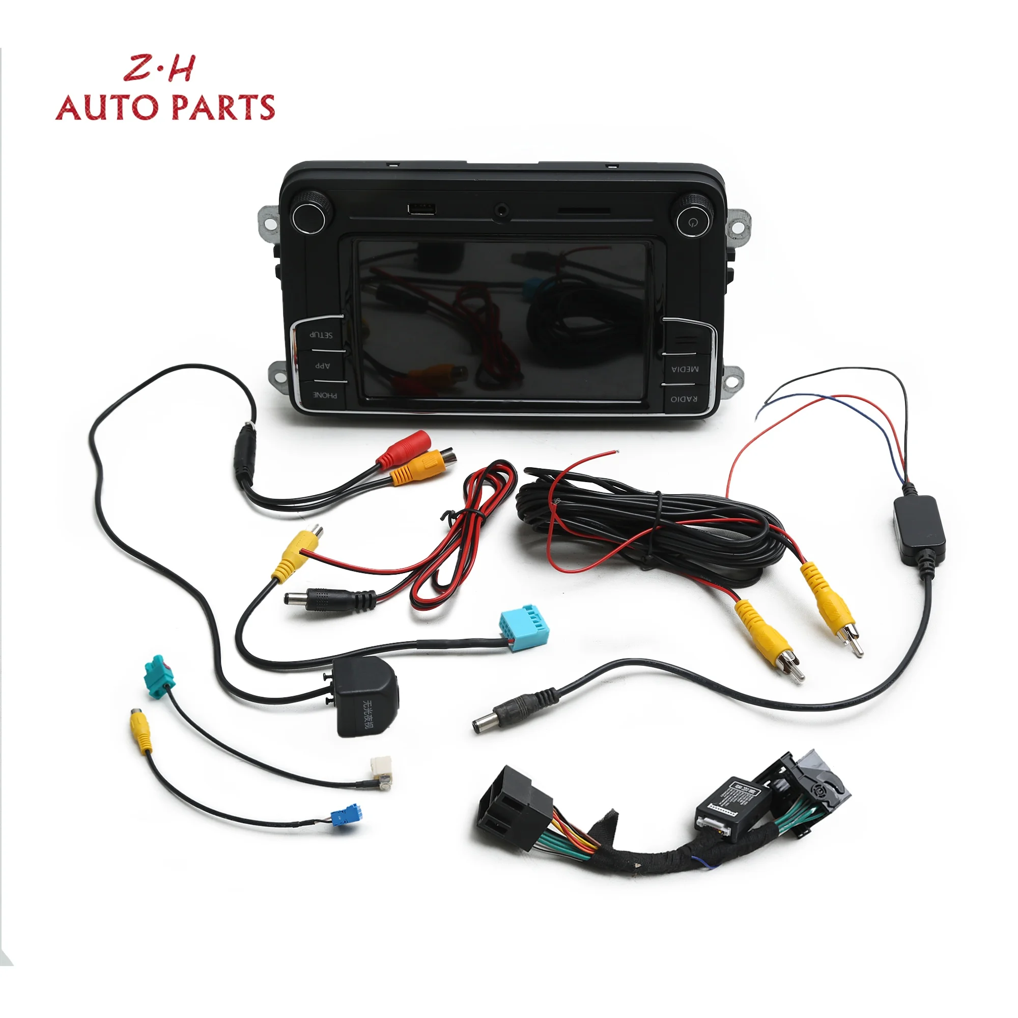 Автомобильный CD-плеер RCD330 187B + камера заднего вида набор симуляторов CAN для VW Jetta