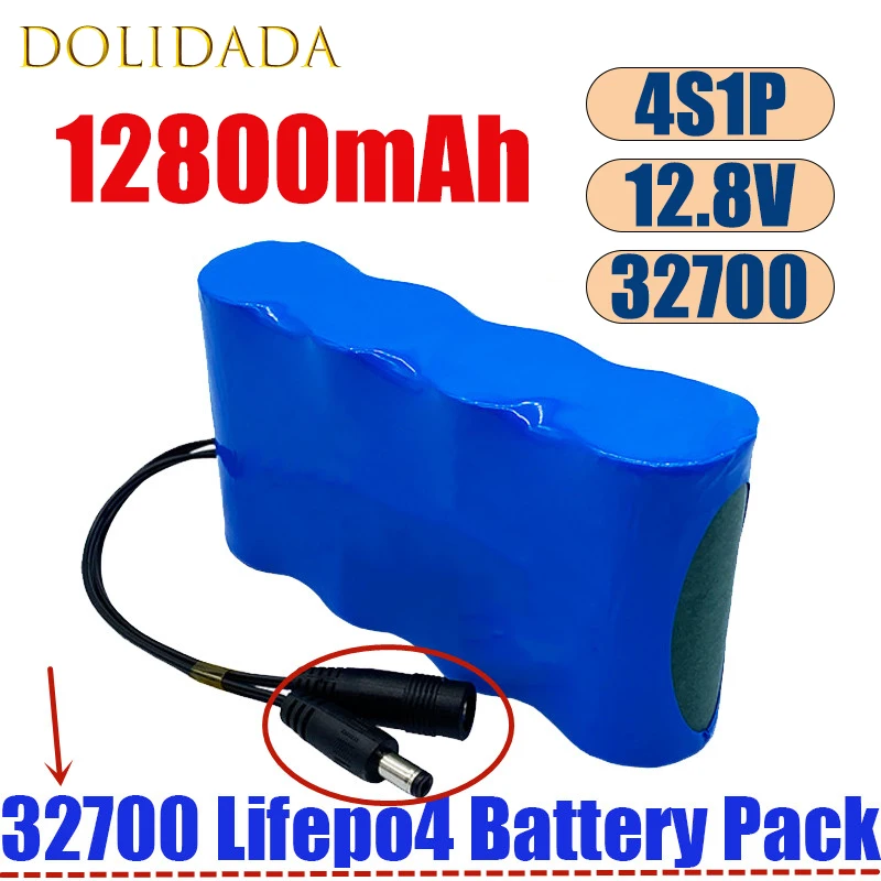 

Аккумуляторная батарея 32700 LiFePO4 4S1P 12,8 В со стандартным BMS для электролодки, 12 В, беспрерывный источник питания, запасная батарея