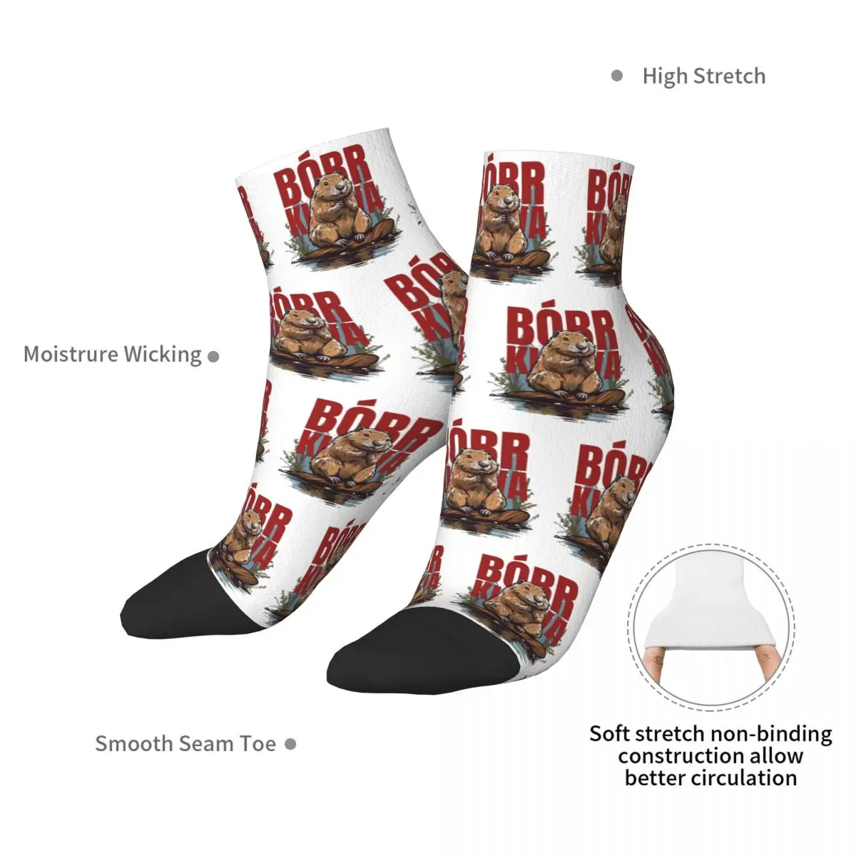 Bbr Ku and a - Носки Bober Beaver Harajuku впитывающие пот чулки всесезонные носки аксессуары