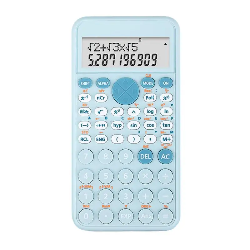 

Настольные 10-значные научные калькуляторы, милые настольные калькуляторы розового, синего, белого цветов для учащихся старшей школы или ко...