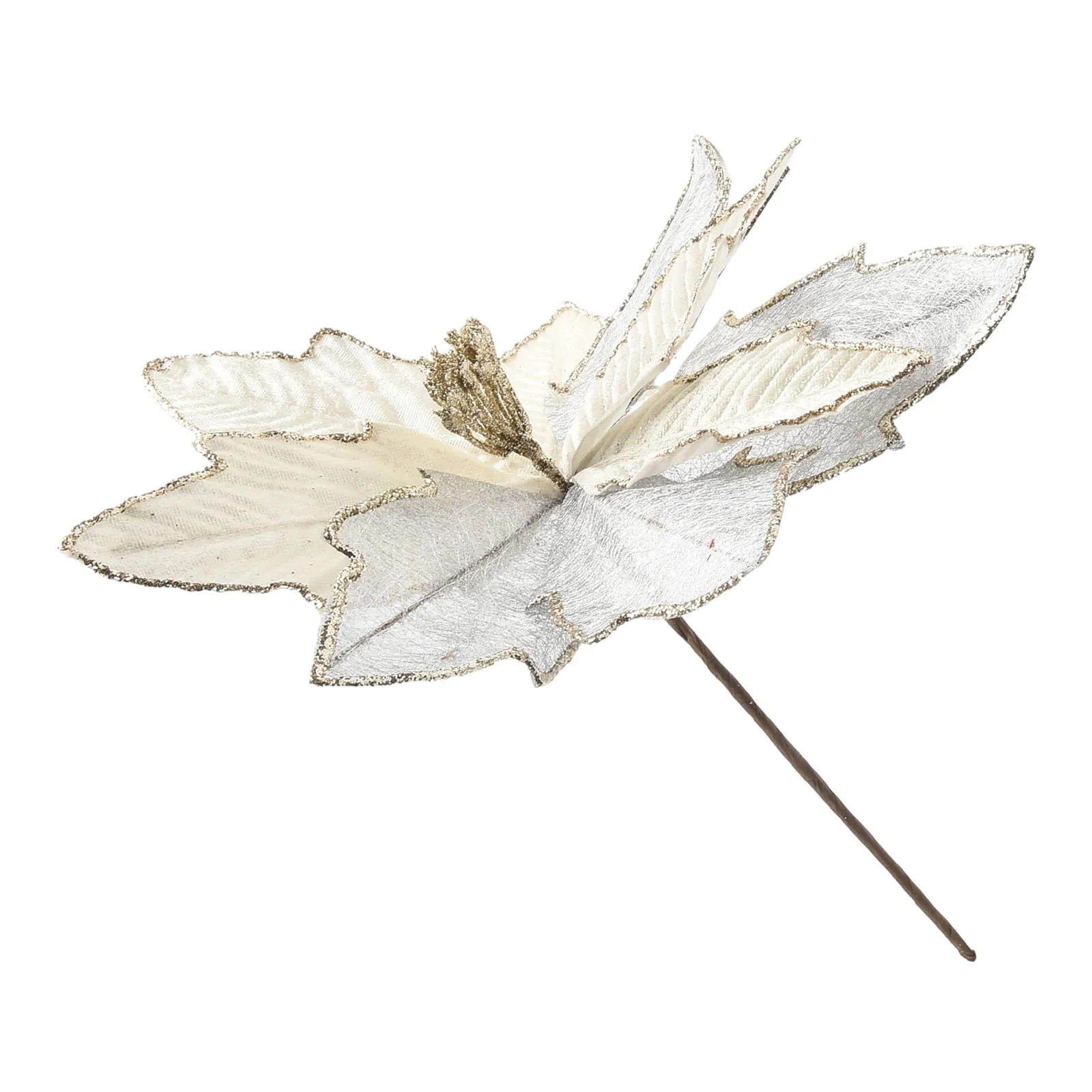 Цветочные подвесные рождественские украшения Пуансеттия Блестящие елки