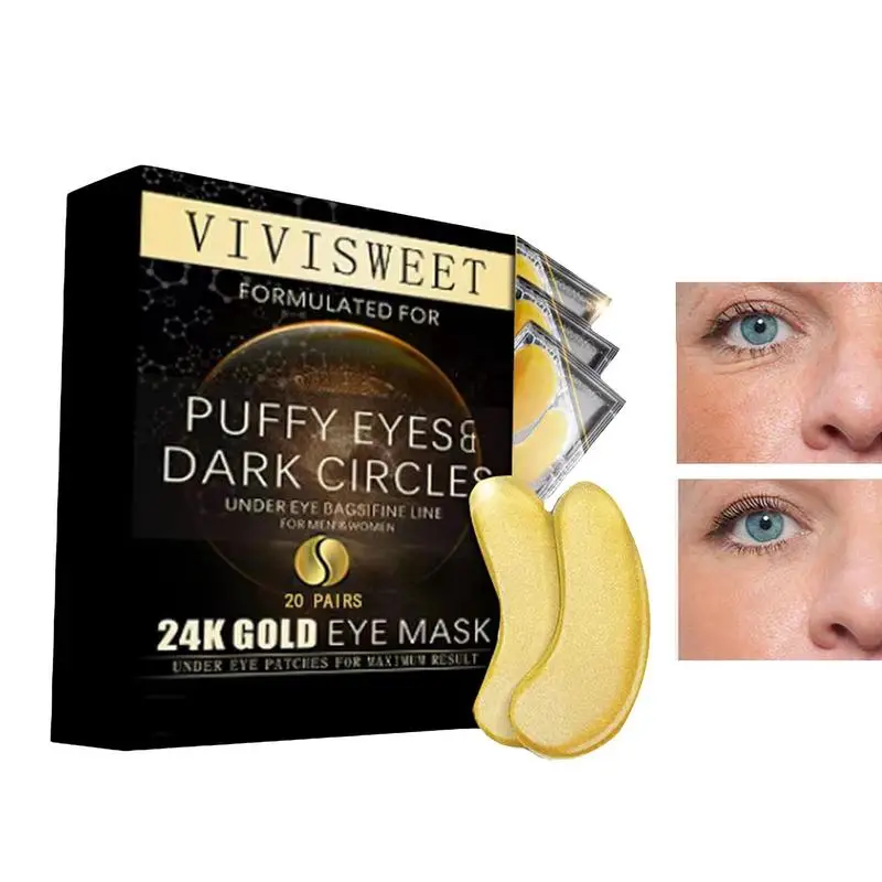 

Under Eye Gel Pads 24k Gold Eye Patch Tired Eyes And Dark Circles Repairments Under Eye Bags Protecting Eye Protecting Products