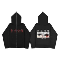 tokyo ghoul new cotton hoodies women loose top anime print harajuku japanese y2k gothic hisoka hoodies sweatshirt