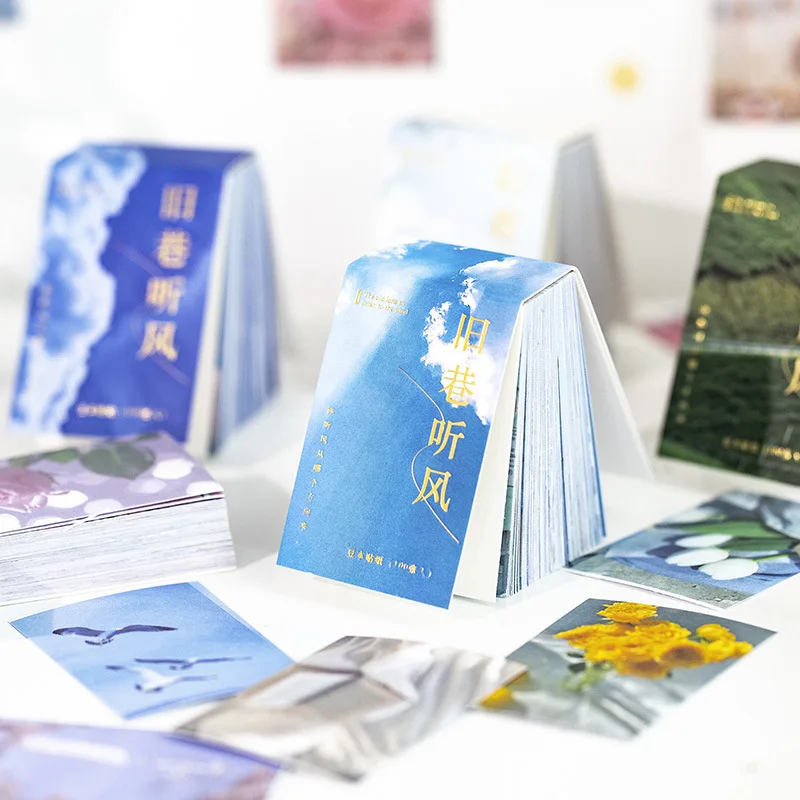 100 искусственные наклейки украшение с эстетическим природным пейзажем для