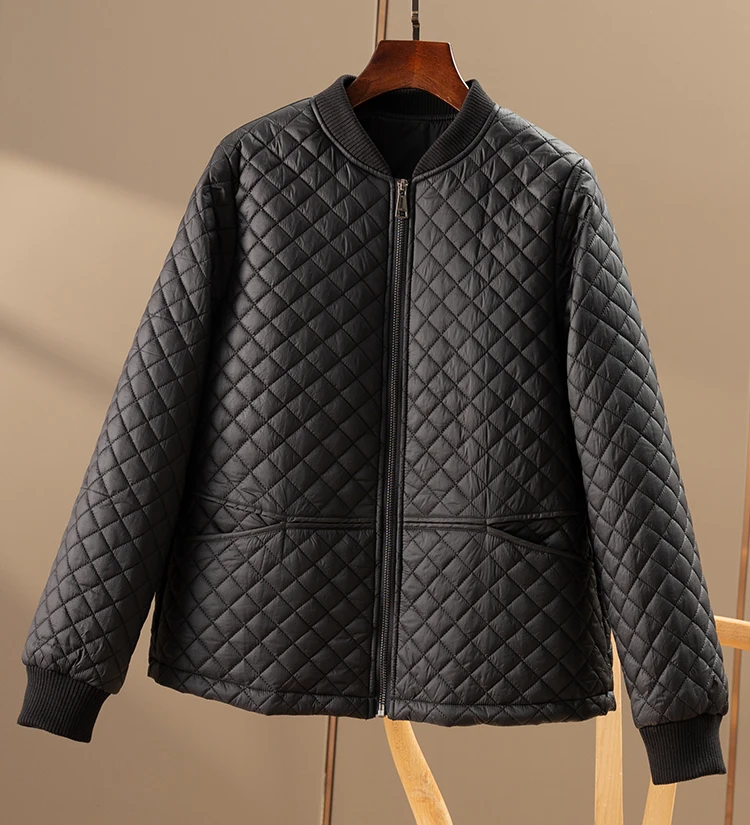 New Women Jackets Winter Coat Jacket Parkas Autumn Winter Clothes Women Thin Casual Pockets  Wide-waisted  Zipper