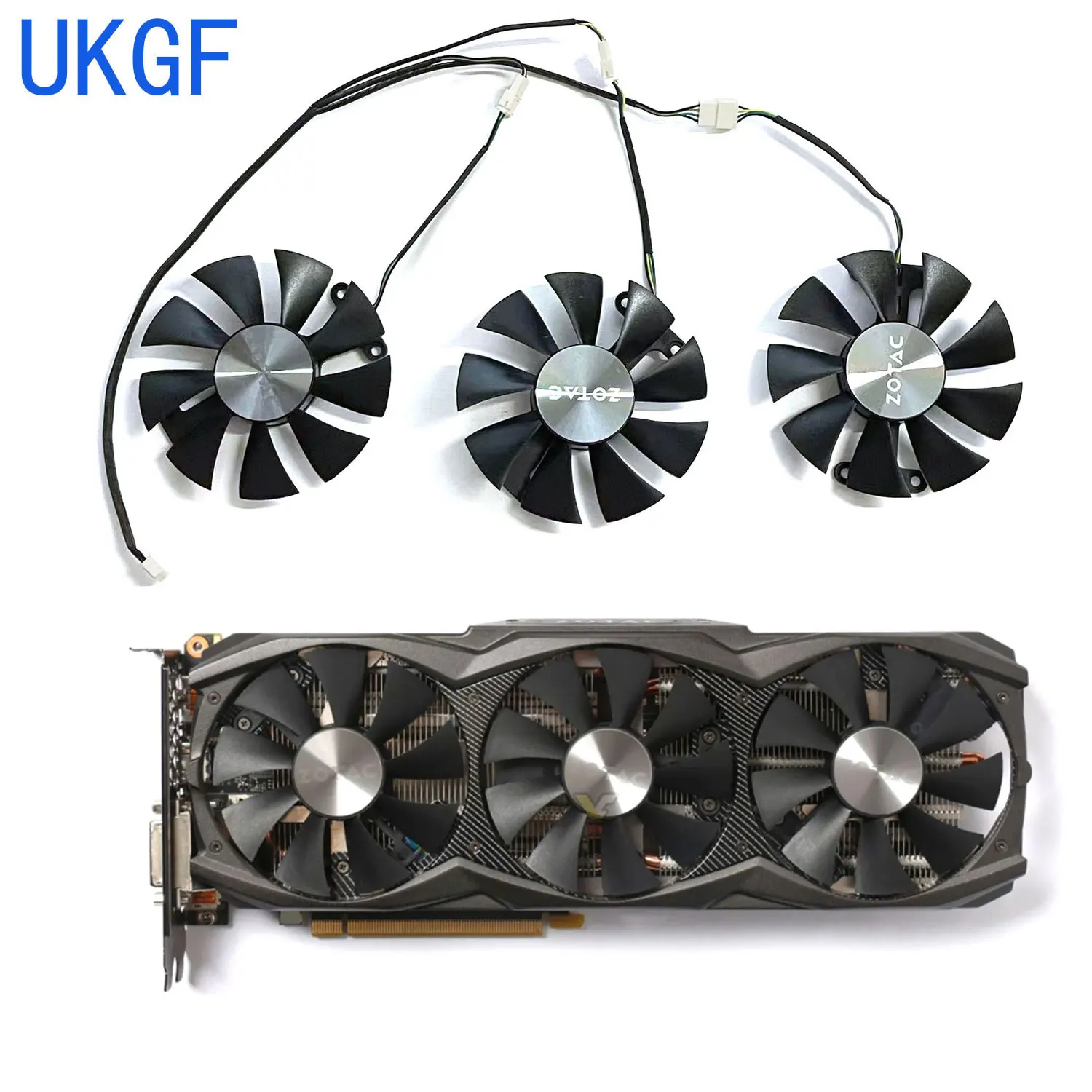 Новый для ZOTAC GeForce GTX970 980ti AMP! Сменный вентилятор видеокарты Extreme Core Edition GA91S2U