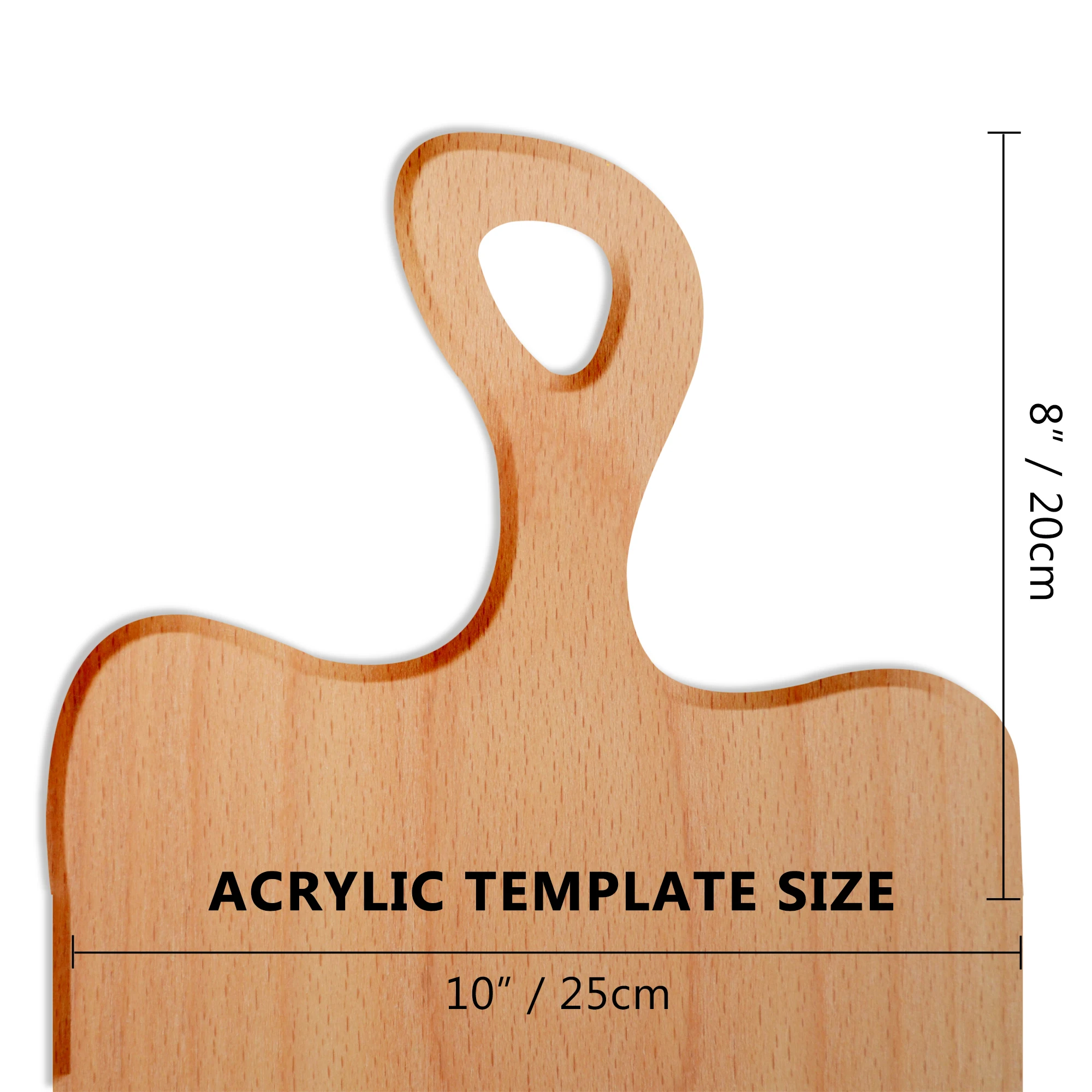

Cutting board handle Template Charcuterie Template Acrylic Handle Router Template Angled Curvy Tracing Stencils Guide Tools