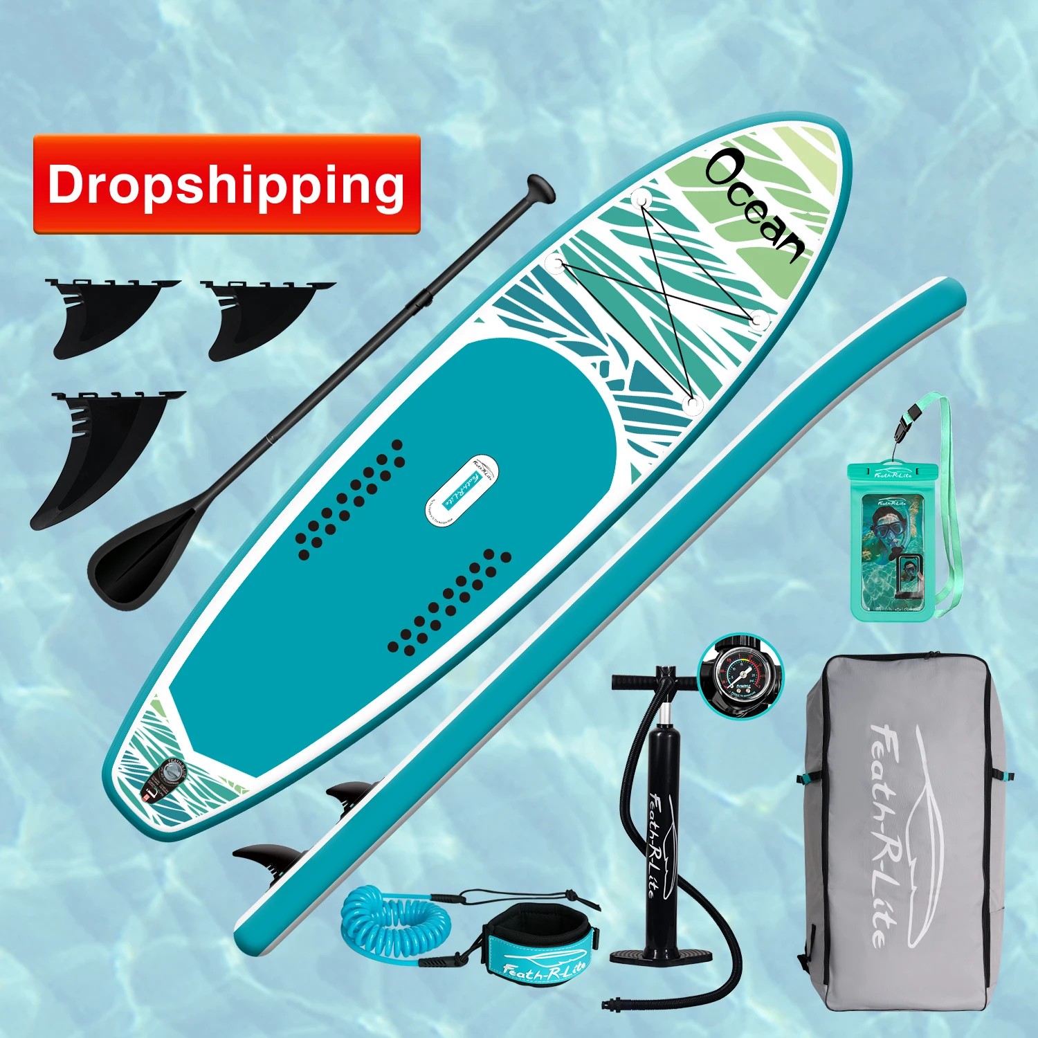 

FUNWATER Dropshipping OEM CE BSCI Factory 10'6" paddle board sup board surfing standup paddleboard water sports soft surfboard