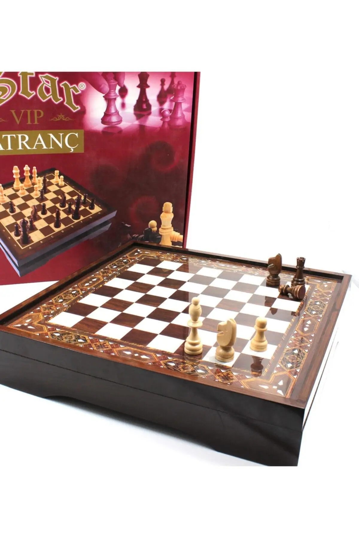 

Star Vip Chess Set Color Small Size 30x30cm