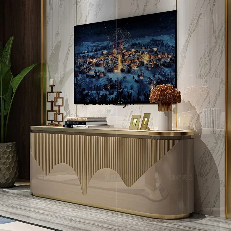 C Light роскошный шкаф для телевизора процесс выпечки краски в постмодернистском