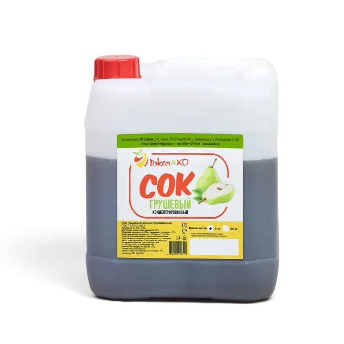 Сок концентрированный грушевый (канистра 5 кг) | Дом и сад