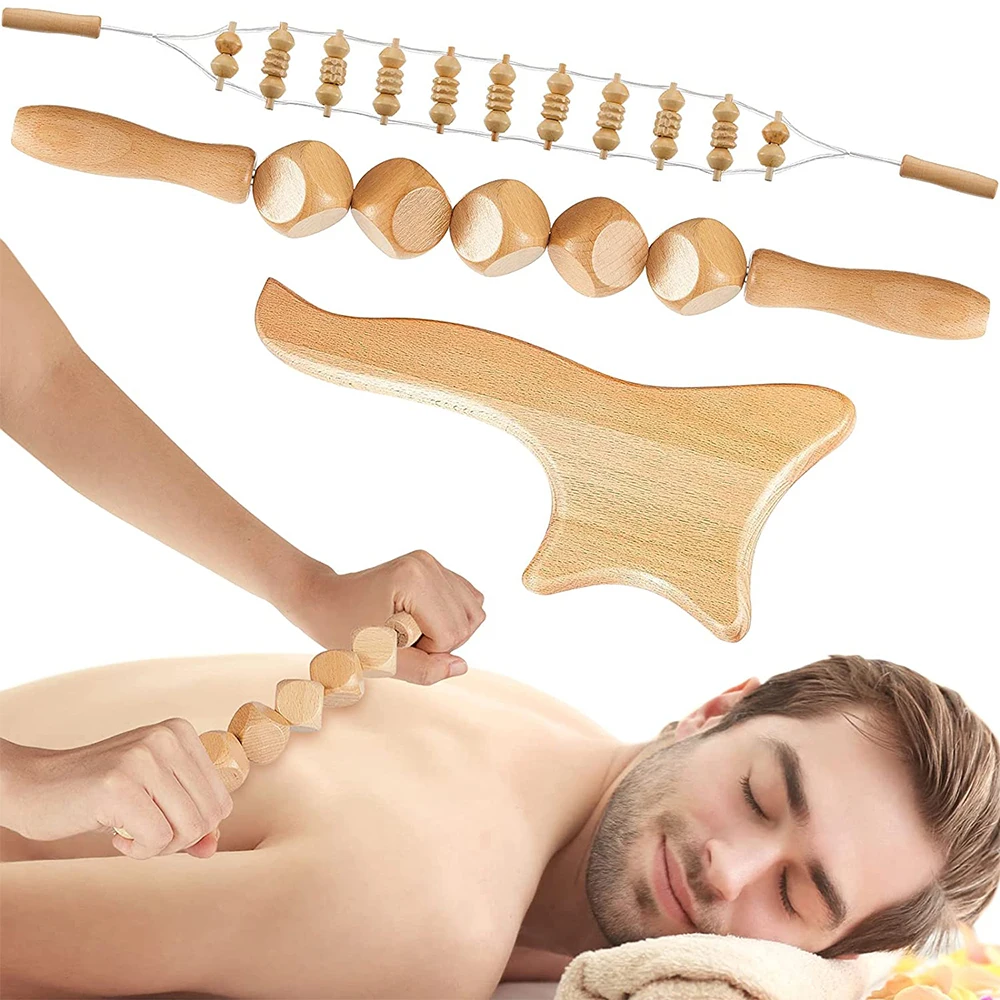 Wood Therapy Massage Tools Maderoterapia Kit Lymphatic Drainage Anti Cellulite Massager
