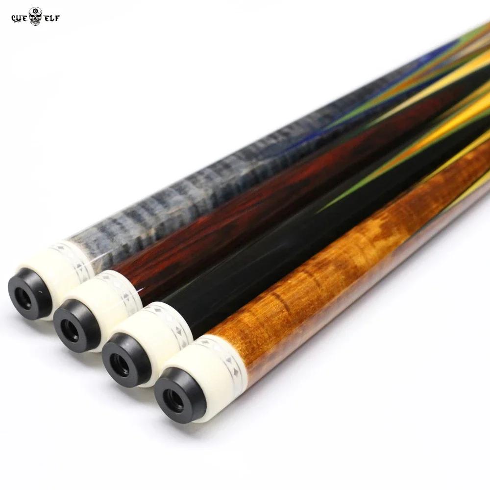 Лидер продаж ламинированный кленовый вал Cueelf ручная работа инкрустация Радужный