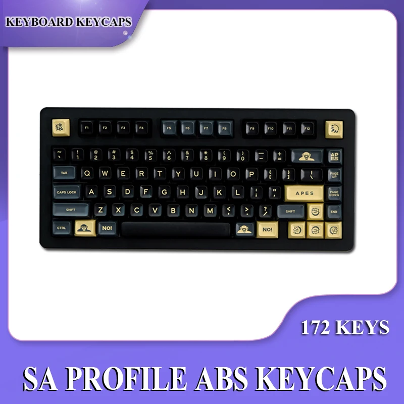 

172 Keys GMK Apes SA Profile Keycaps Double Shot ABS Keycaps for Cherry Mx Mechanical Keyboard Custom Personalise Keycap