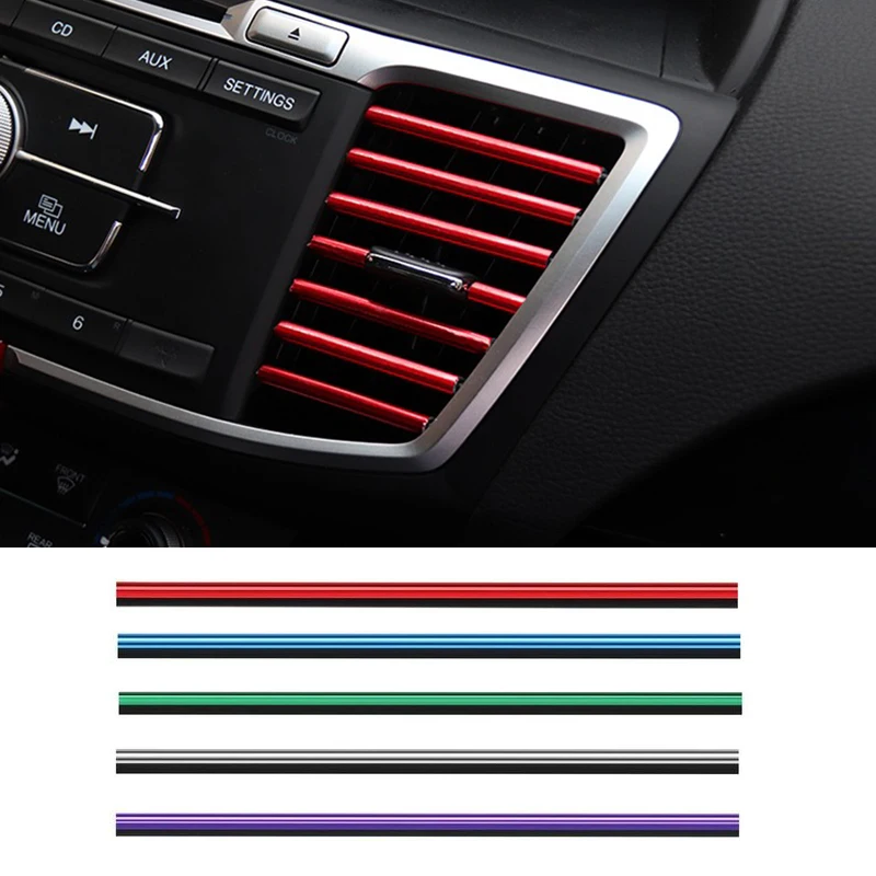 

Car Interior Air Conditioner Outlet Vent Grille Car Interior Decoration Strip For Honda Civic Accord Chevrolet Cruze