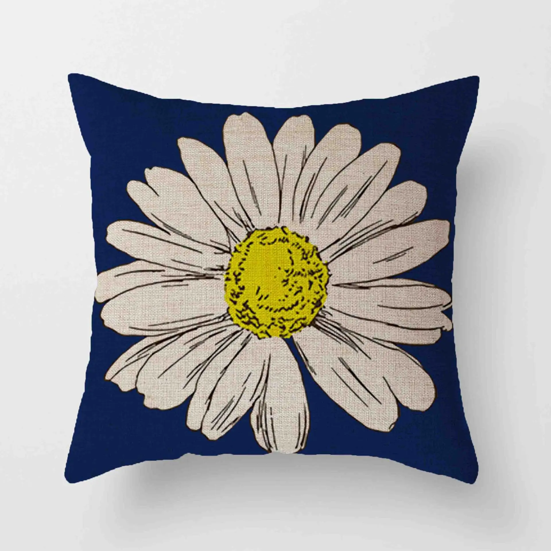 

Модная Водонепроницаемая подушка из хлопка и льна с цветами