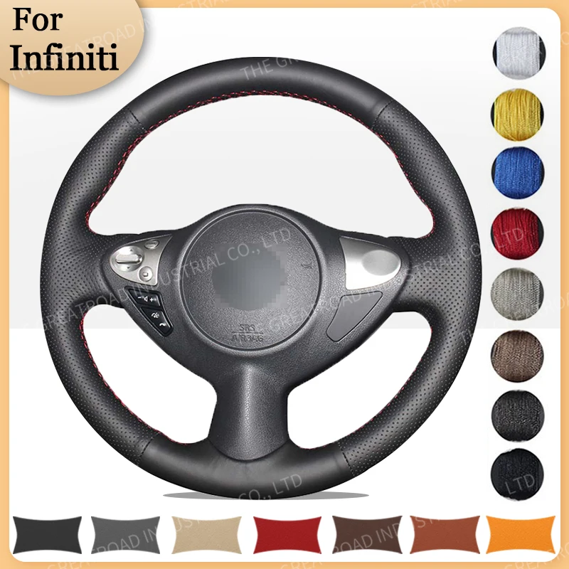 

Оплетка на руль автомобиля под заказ для Infiniti FX FX35 FX37 FX50 Nissan Juke Nissan Maxima 2009-2014, интерьер автомобиля