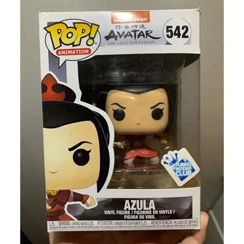 Фото Виниловая фигурка Funko Pop Avatar The Last Airbender Aang Azula Zuko, светящаяся в темноте, коллекционная модель, игрушка, подарок для фанатов №2