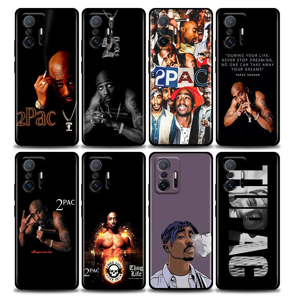 Чехол 2PAC Тупак Шакур гангста раппер для Xiaomi Mi 11 Lite 5G NE 11T 11X 12 Pro чехлы силиконовый чехол Poco X3 M3 F3 M4 Pro Чехол