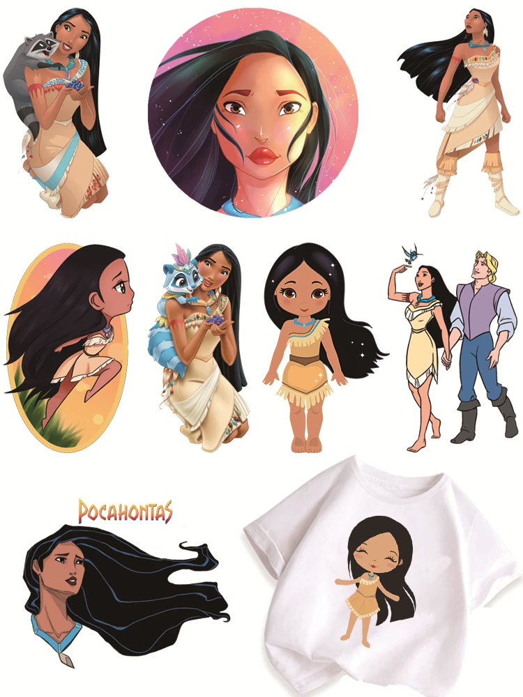 Нашивки на одежду Disney Покахонтас самоклеящиеся термонаклейки для детей