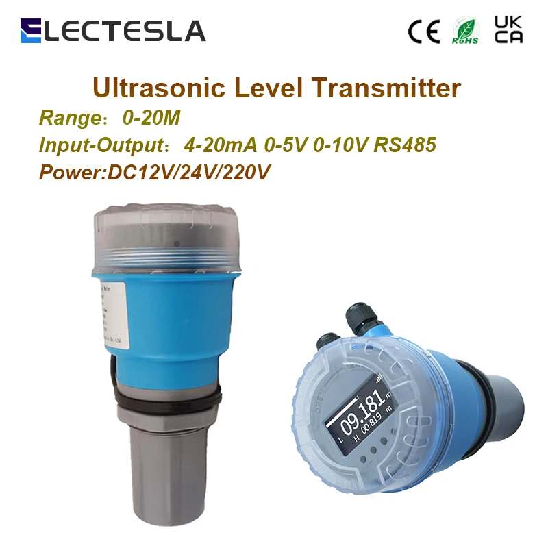 Ультразвуковой датчик уровня диапазон 15 м ультразвуковой воды выход 4-20 мА 0-10 В