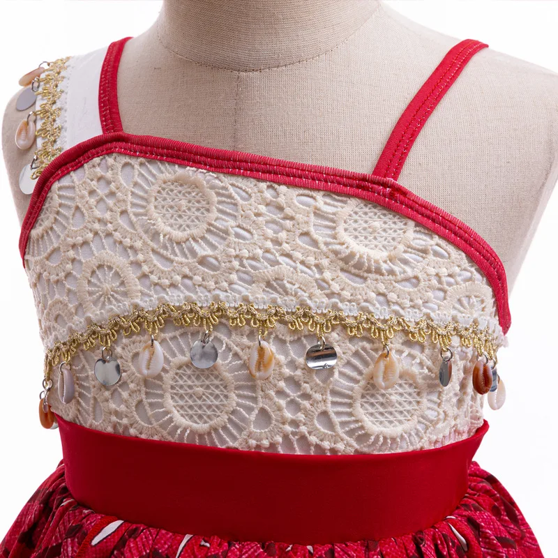 Новое платье для девочек Moana 2 костюм вечеринки на Хэллоуин нарядная одежда