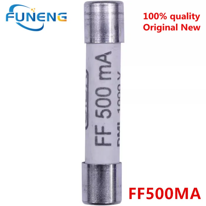 Фото 2 шт. DMM-B-44/100-R предохранитель мультиметра DMM-11A предохранитель FF500MA миллиамперный ток шестерни предохранитель DMM-11AR FF500MA DMM-11A №4