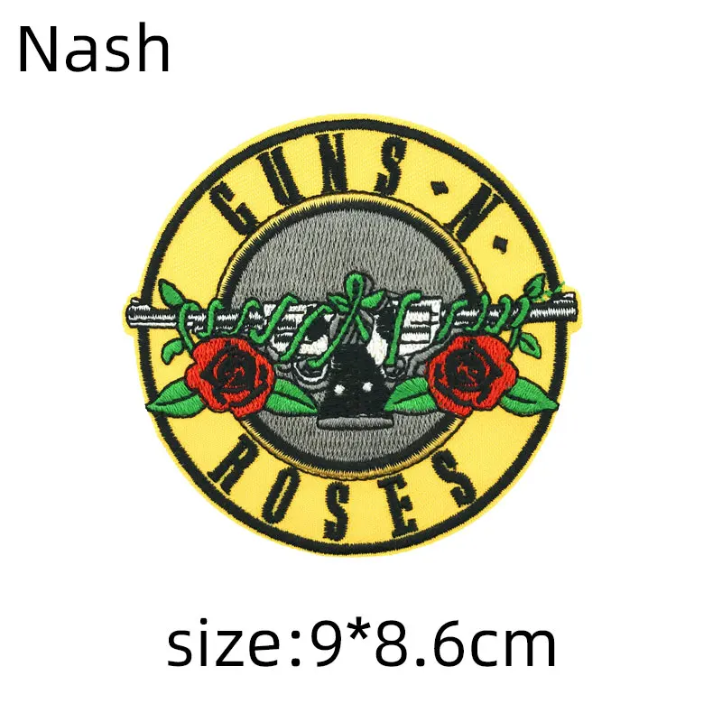 American Guns N Roses Embroidered Patches Clothing Thermoadh