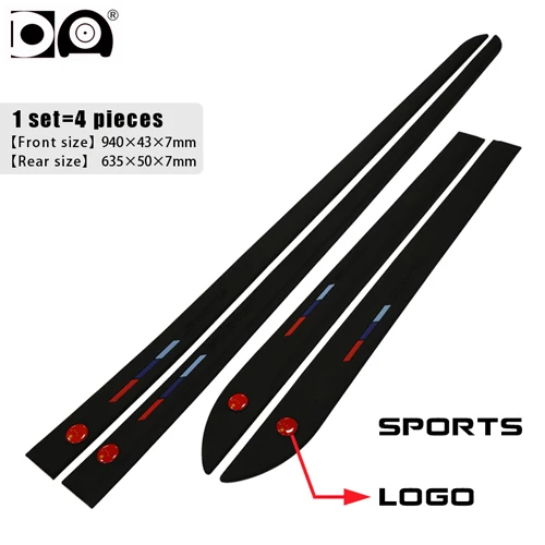 

4 шт. противоударная полоса для дверей автомобиля, защита края для Opel Mokka Corsa Toyota Corolla Rav4 Ford focus Alfa Romeo vw Golf