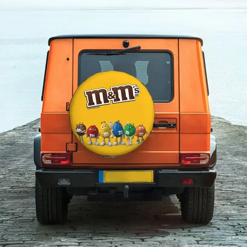 Изготовленный на заказ чехол для запасного колеса M&ampM's Chocolate Beans 4x4 RV Candy Toyota Land