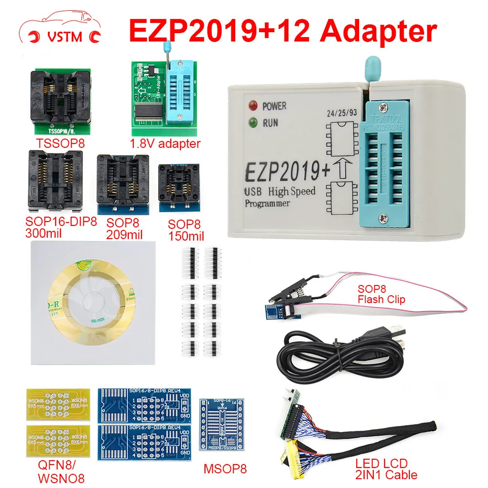 

New Arrival EZP 2019 EZP2019+ High-speed USB SPI Programmer EEPROM minipro adapter with High Quality