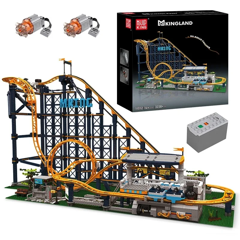 

MOULD KING 11012 Creative Roller Coaster Building Toys Technical Amusement Park Model Blocks Bricks Educational kits Kids Gifts