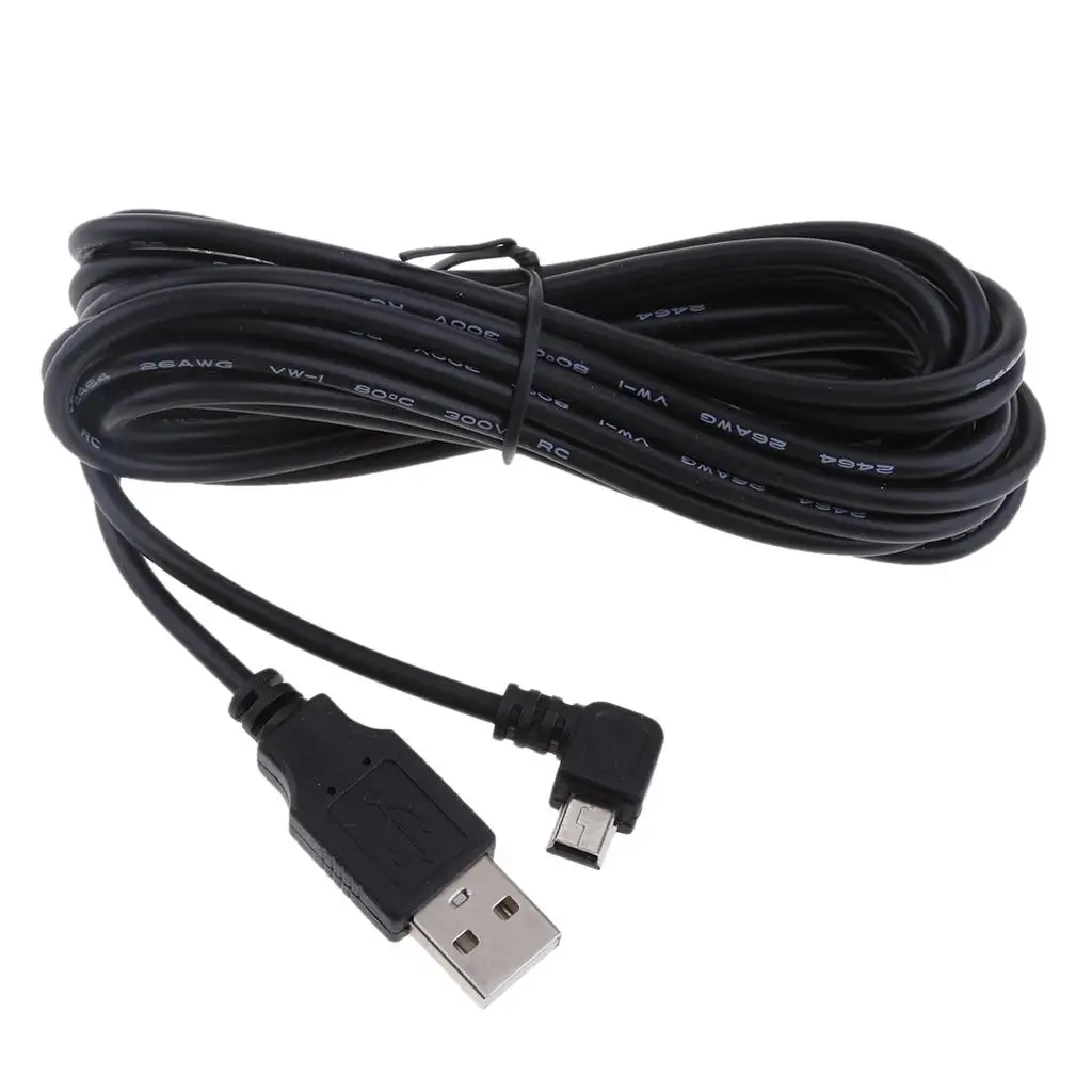 

5 в 2 а мини USB зарядный кабель 90 градусов зарядный кабель