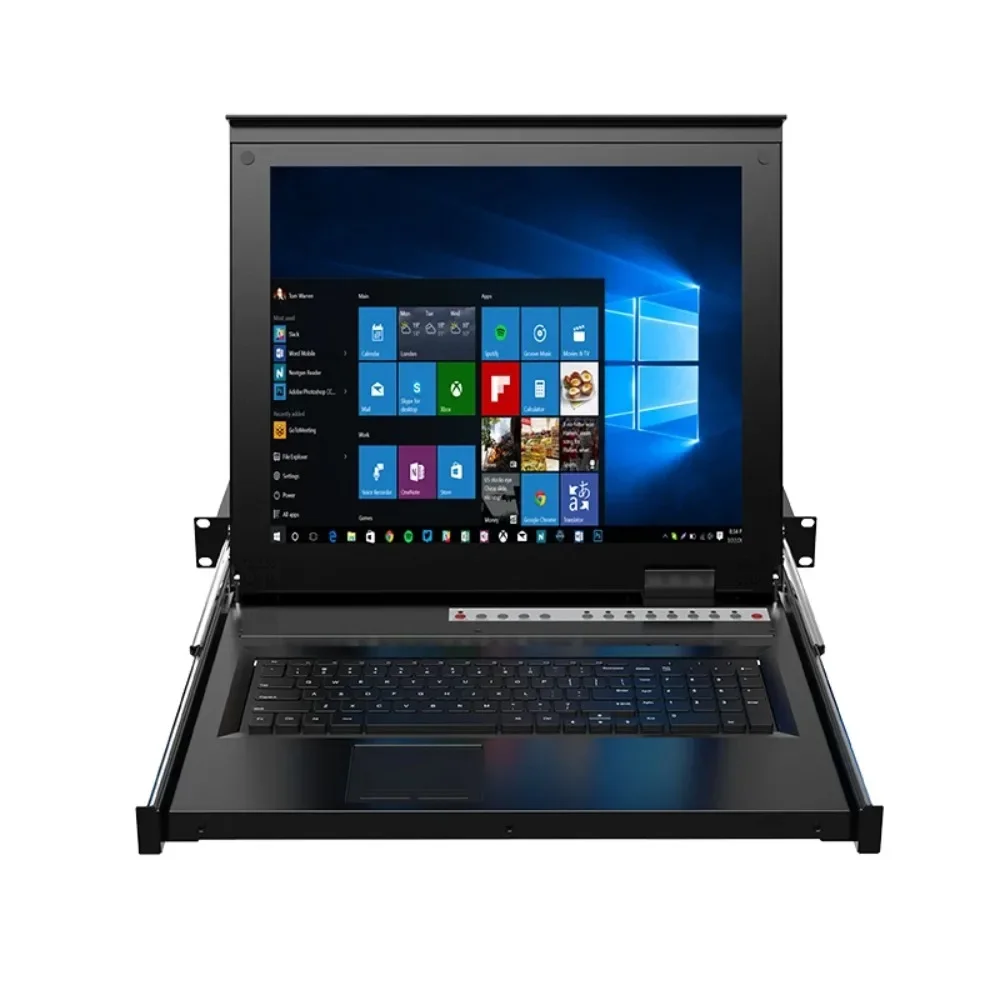 

Квм-консоль с ЖК-дисплеем, VGA, 8 портов, 17 дюймов