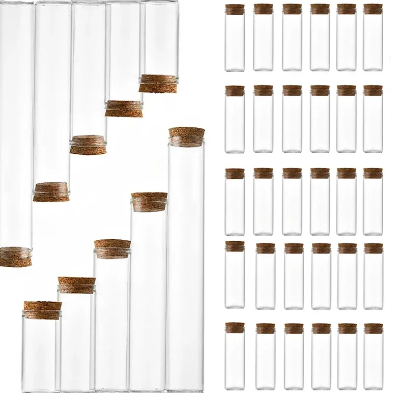 10 шт. мл-100 мл пробковые мини-стеклянные бутылки многоразовые декоративные