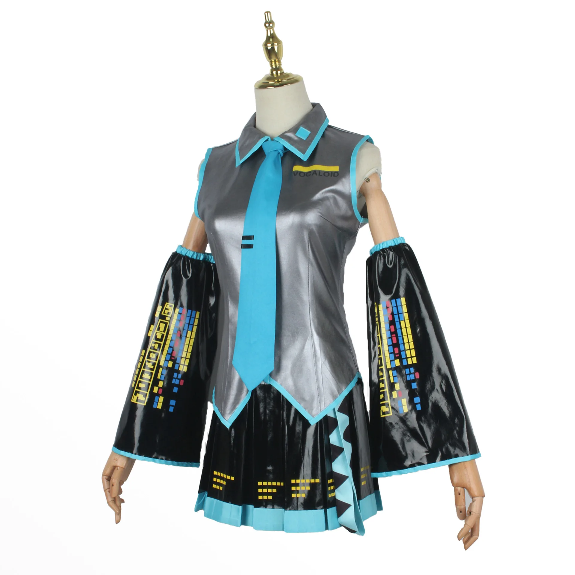 

Anime Miku Cosplay Costumes Dress Vestido Halloween Costumes for Women Suit Wig Party Uniform Colthes Full Set of Men's