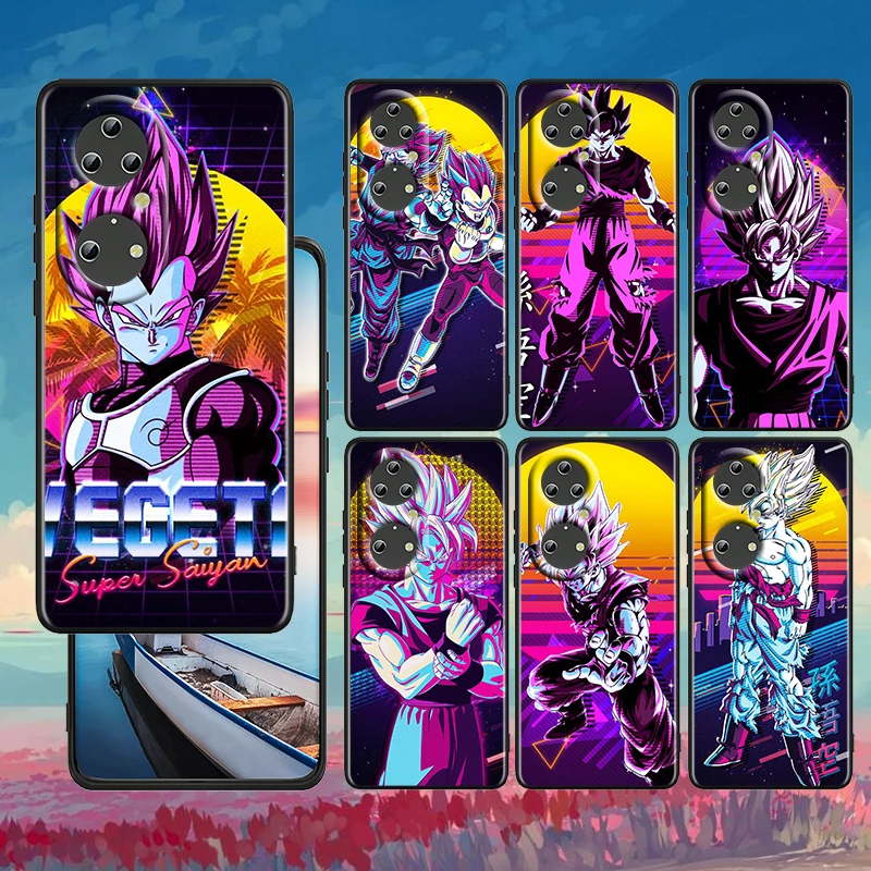 

Cool Dragon Ball Art For Huawei P50 P40 P30 P20 Lite 5G Pro Nova 5T Y9S Y9 Prime Y6 2019 Black Soft Silicone Phone Case