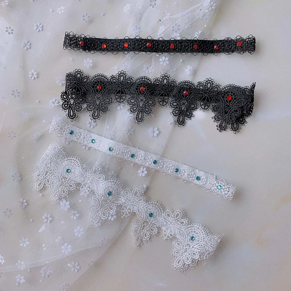 2 шт./компл. женское черное сексуальное кружевное кольцо для ног облегающее