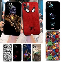 phone case for iphone 11 12 13 pro max 7 8 se xr xs max 5 5s 6 6s plus case soft silicon cover the new marvel heroes