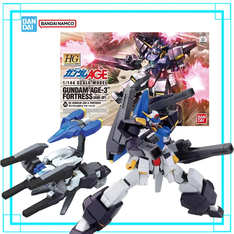 Фото В наличии: Коллекционная модель Bandai Gundam HG 1/144 GUNDAM AGE-3 FORTRESS, аниме-фигурка для сборки, игрушка для мужчин, подарок на день рождения №1